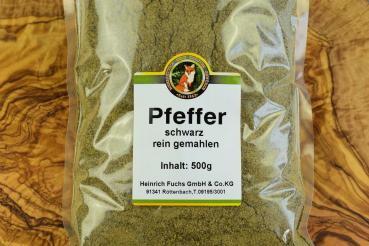 Pfeffer, schwarz, gemahlen, 500 g