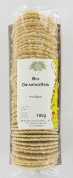 Dinkelwaffeln mit Mais, Bio, 100 g