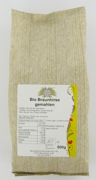 Braunhirse, gemahlen, Bio, 500 g