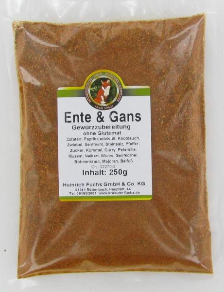 Enten- und Gansgewürz, Gewürzmischung, ohne Glutamat, 250 g