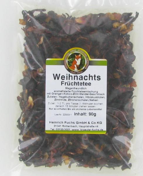 Weihnachtsfrüchtetee, 90 g