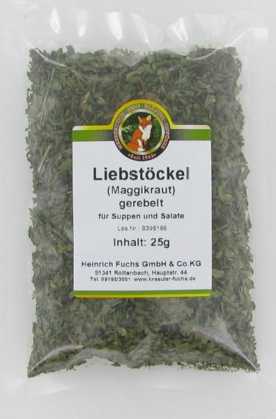 Liebstöckel, gerebelt, 25 g
