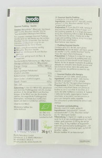 Puddingpulver, Vanille, Bio, byodo, 36 g