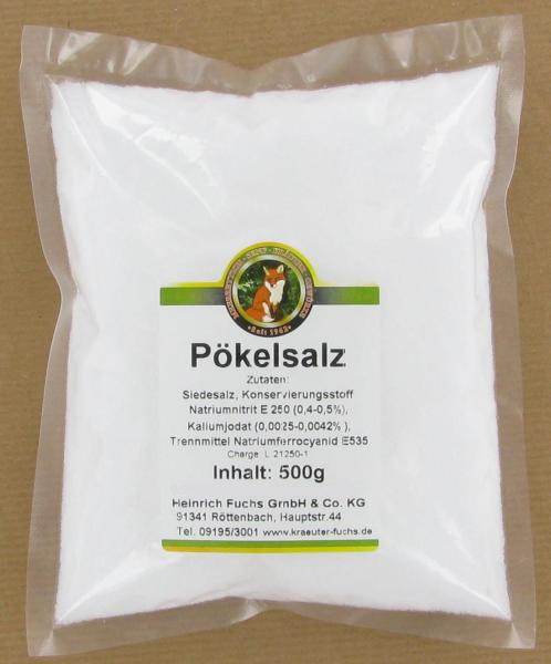 Pökelsalz (Natriumnitrit), 500 g