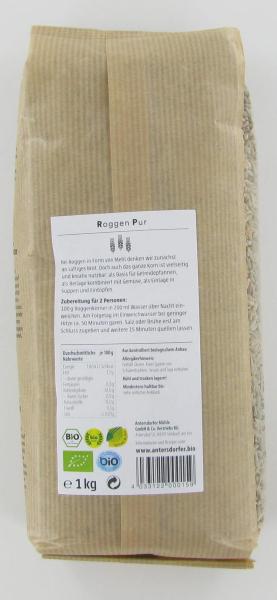 Roggen, Bio, 1 kg
