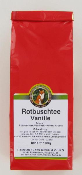  Vanille, Rotbusch, 100 g