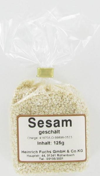 Sesam, geschält, 125 g
