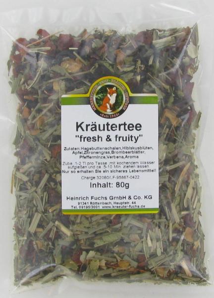 Kräutertee fresh & fruity, 80 g