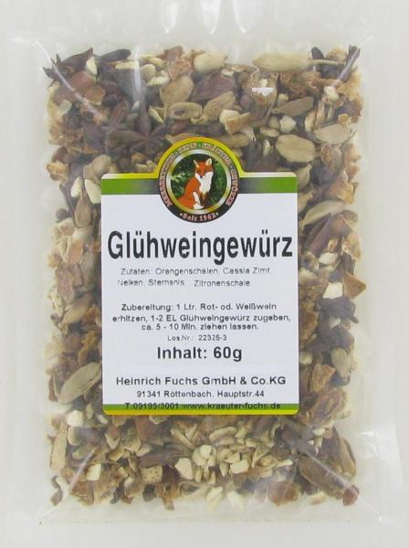 Glühweingewürz, Gewürzmischung, 60 g